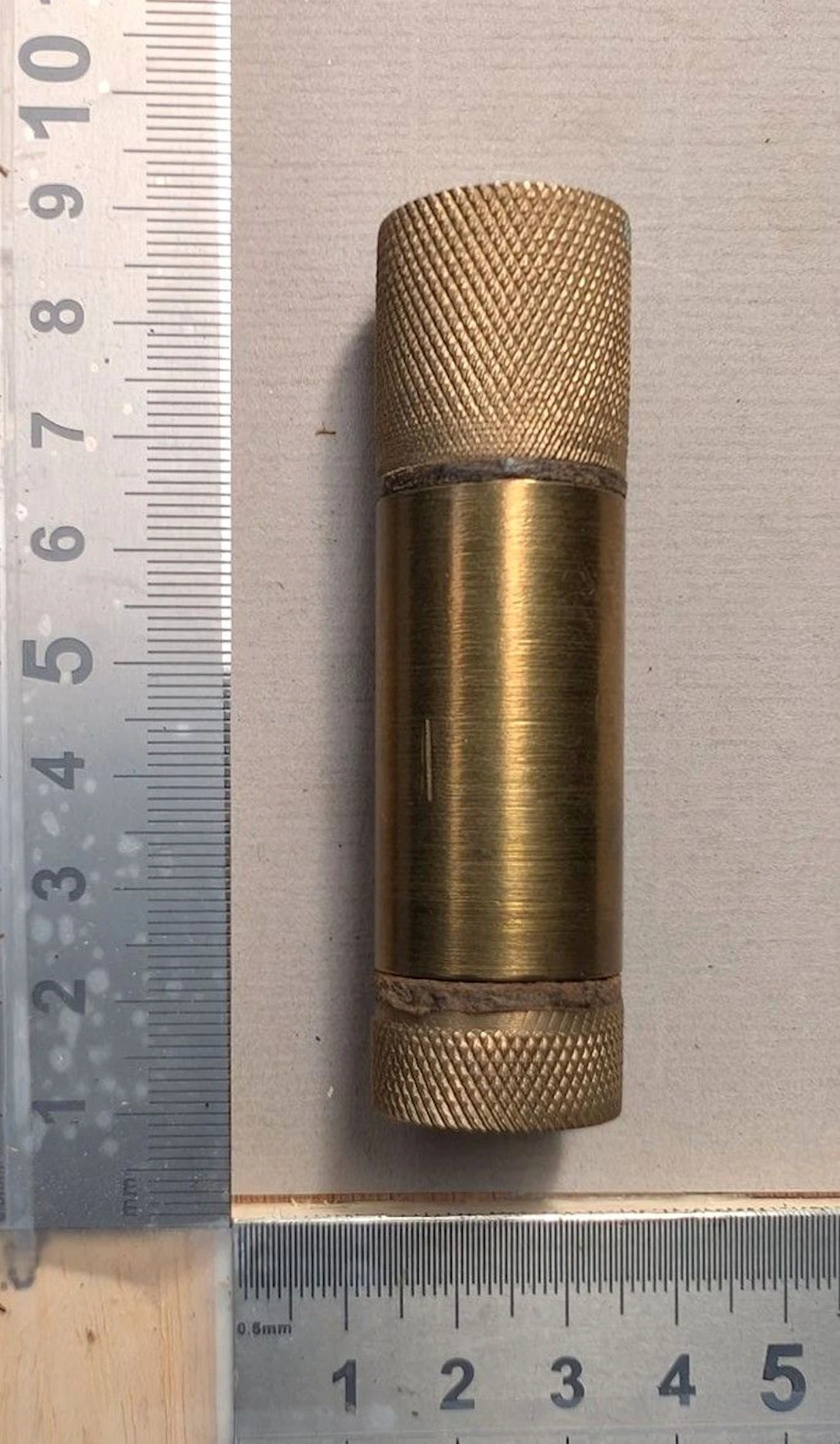 1 antique trench lighter, handmade by a soldier—see photos for dimensions
