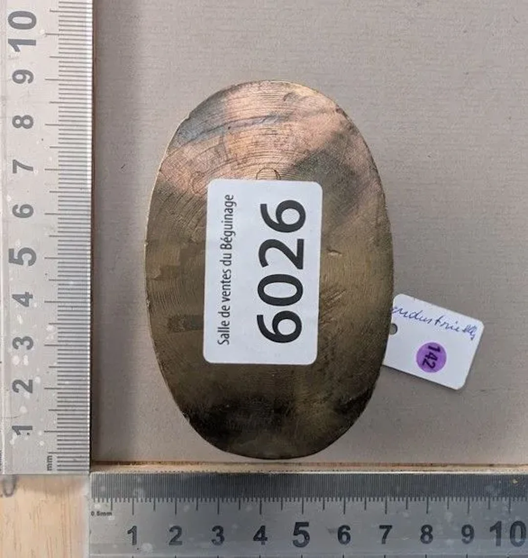 2 brass advertising plates for EXTRA GLYCERAL—see photos for dimensions