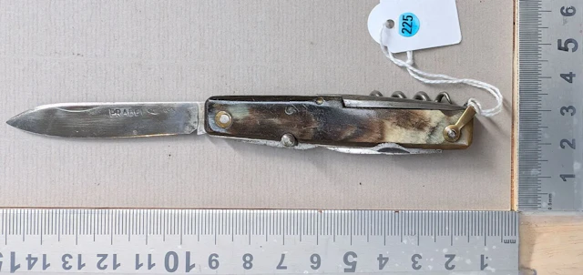 Antique 4-blade knife—see photos for dimensions and condition
