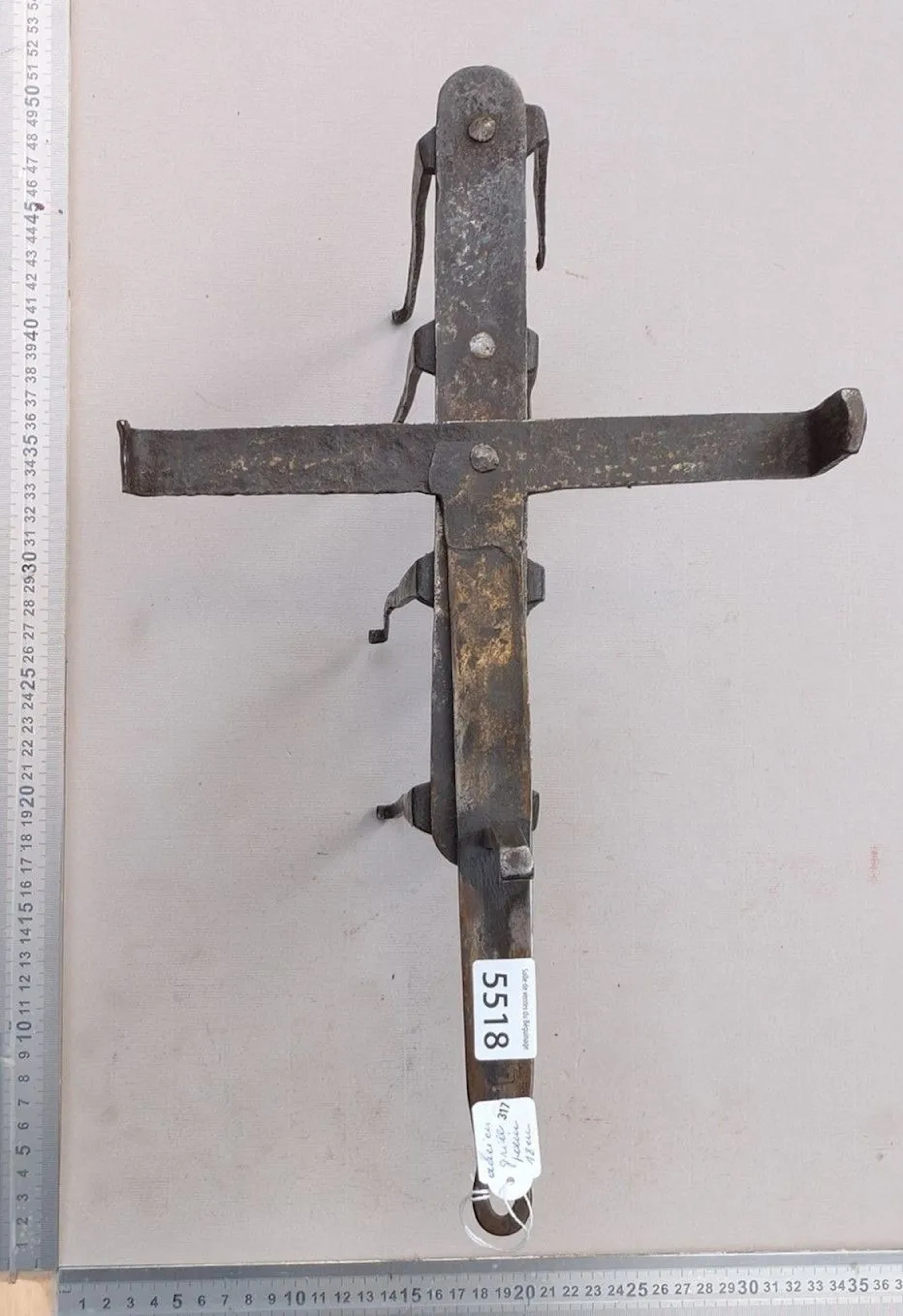 Antique 18th-century toaster—see photos for dimensions and condition