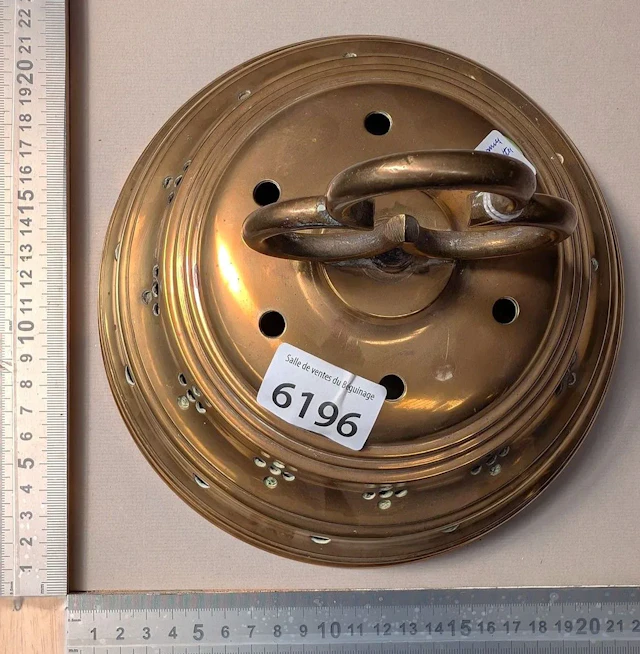 Antique brass church bell—see photos for dimensions and condition