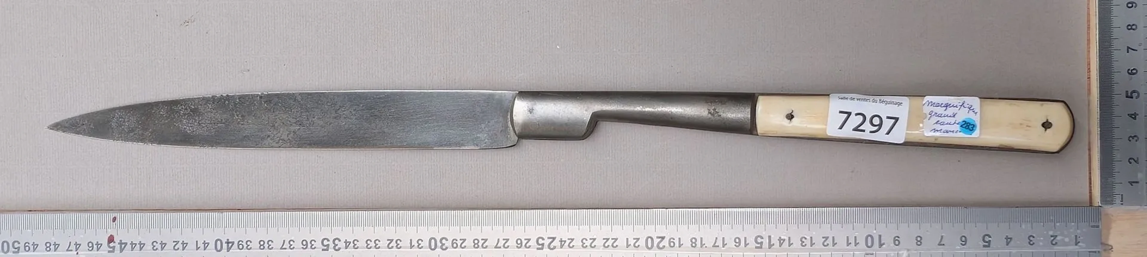 1 beautiful, large knife—see photos for dimensions and condition