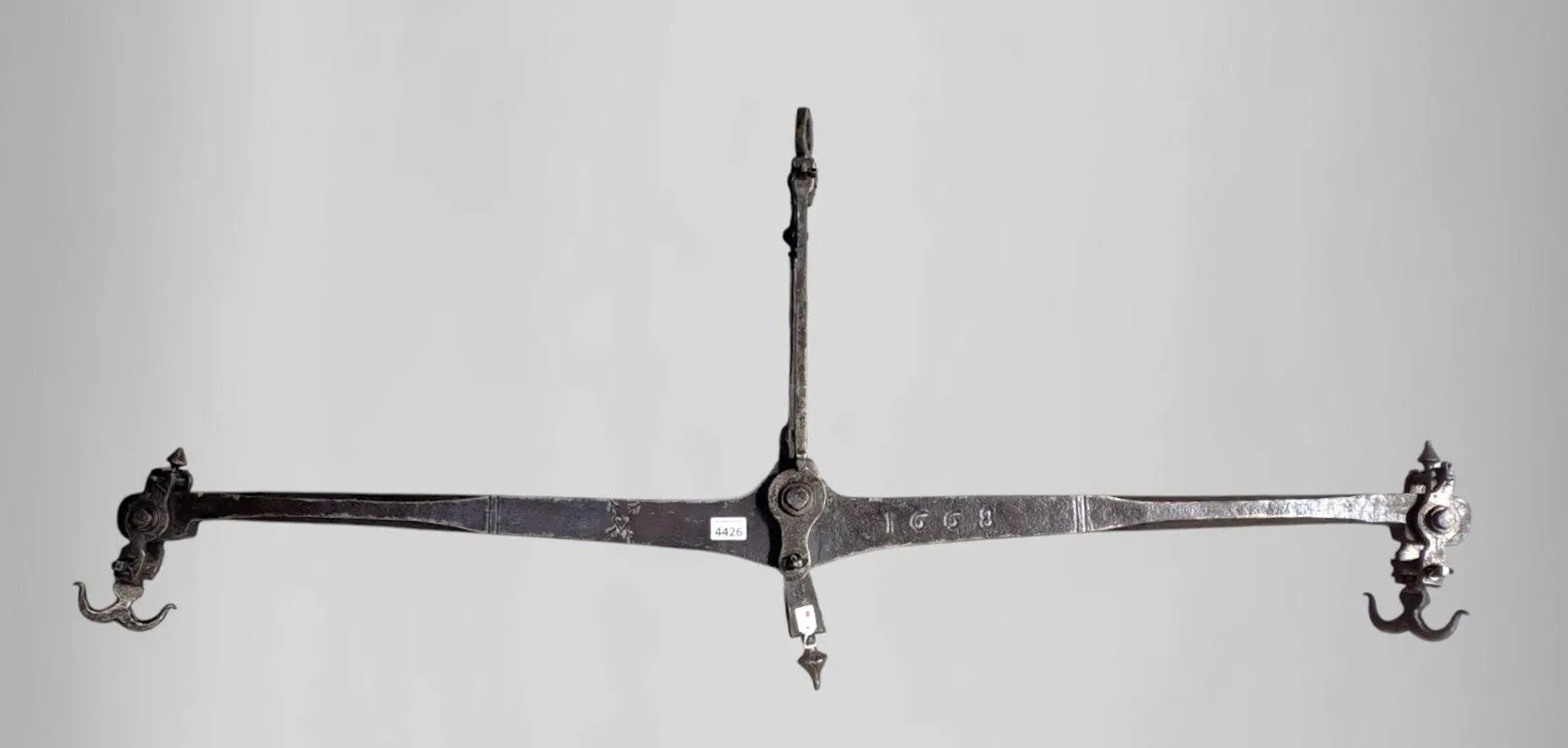 Antique scale, 1668 (17th century) — See photos for dimensions and condition