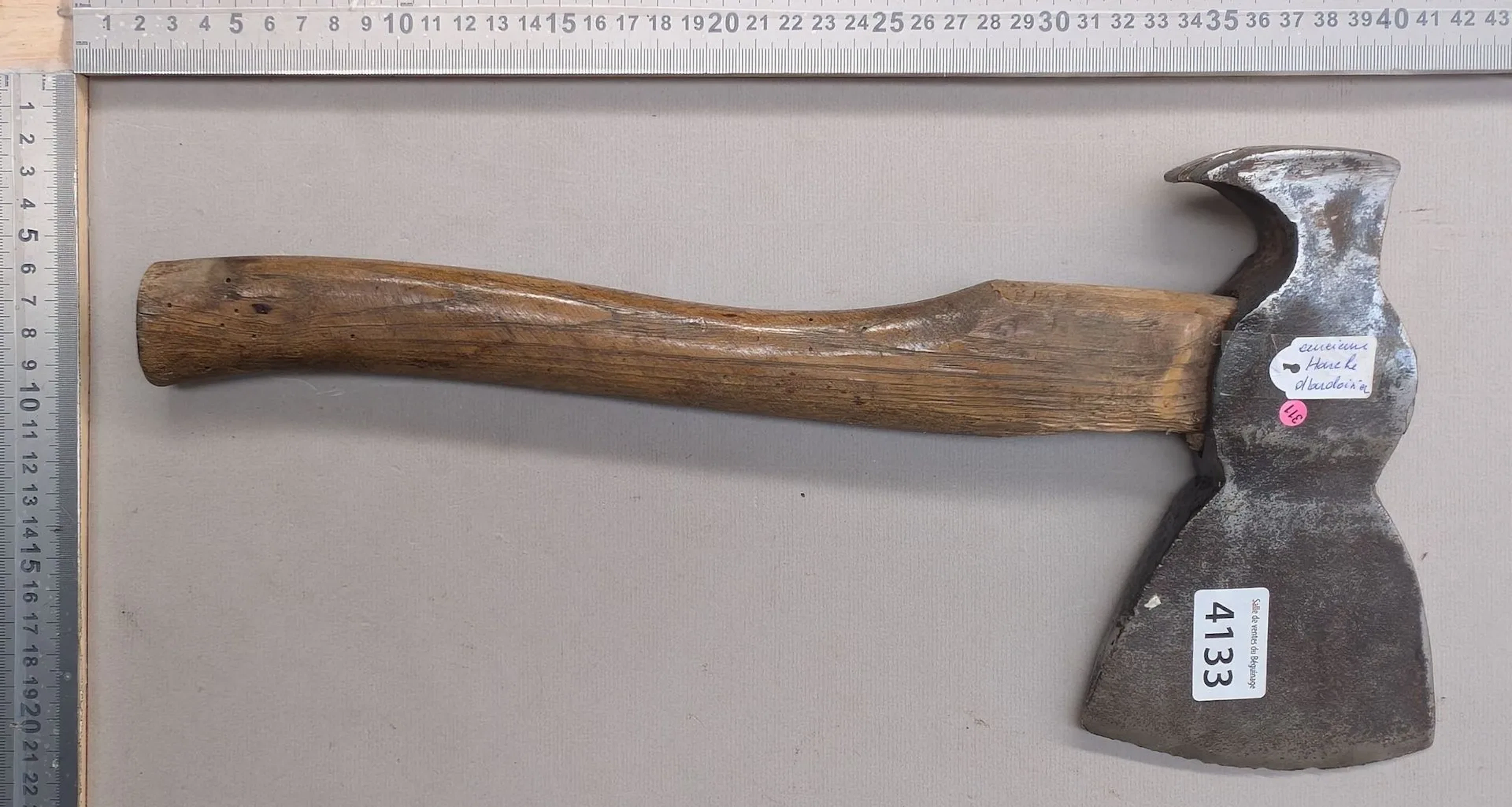 Slate-cutter's axe—see photos for dimensions and condition