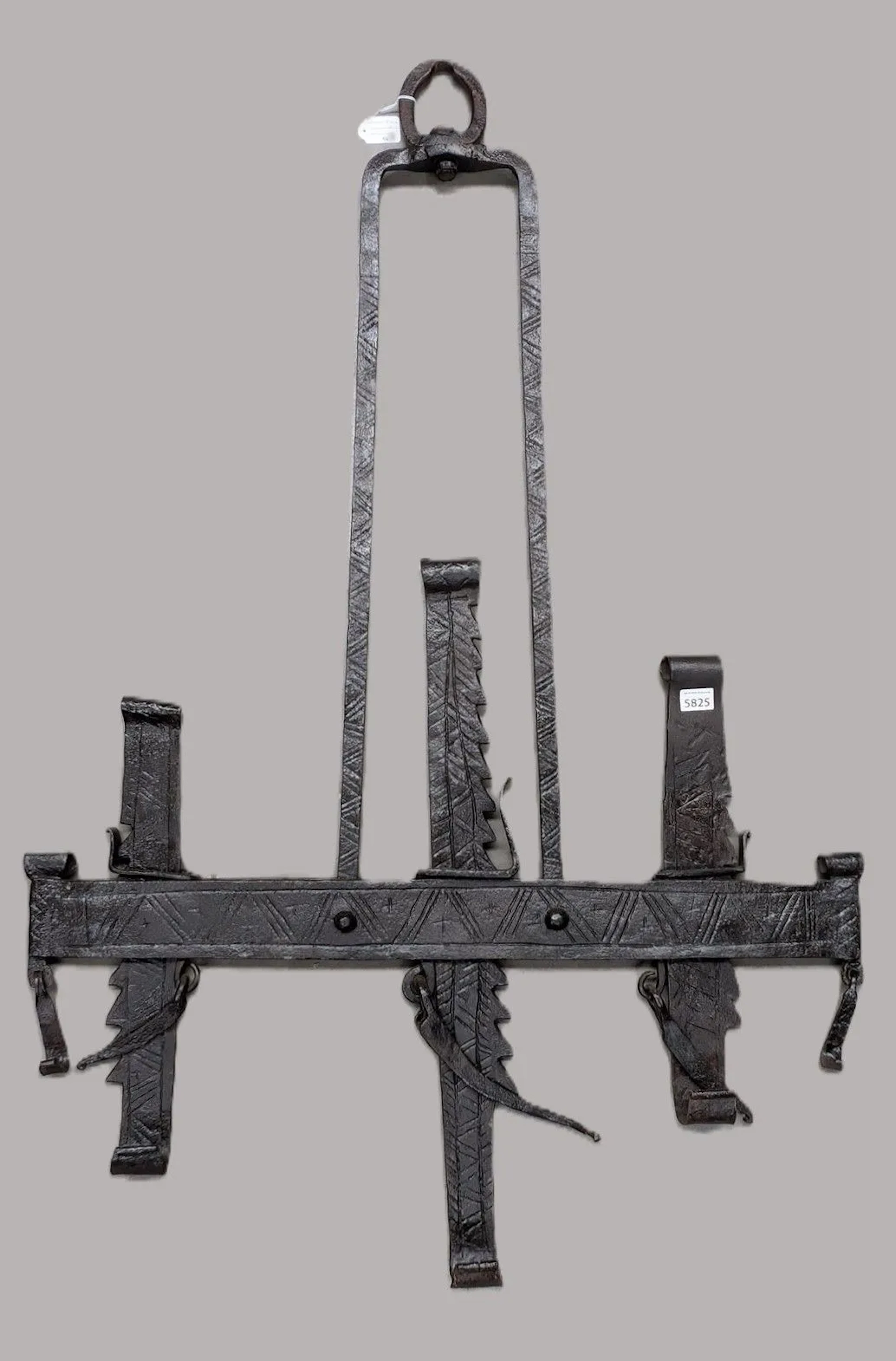Beautiful antique wrought-iron rack—see photos for dimensions and condition