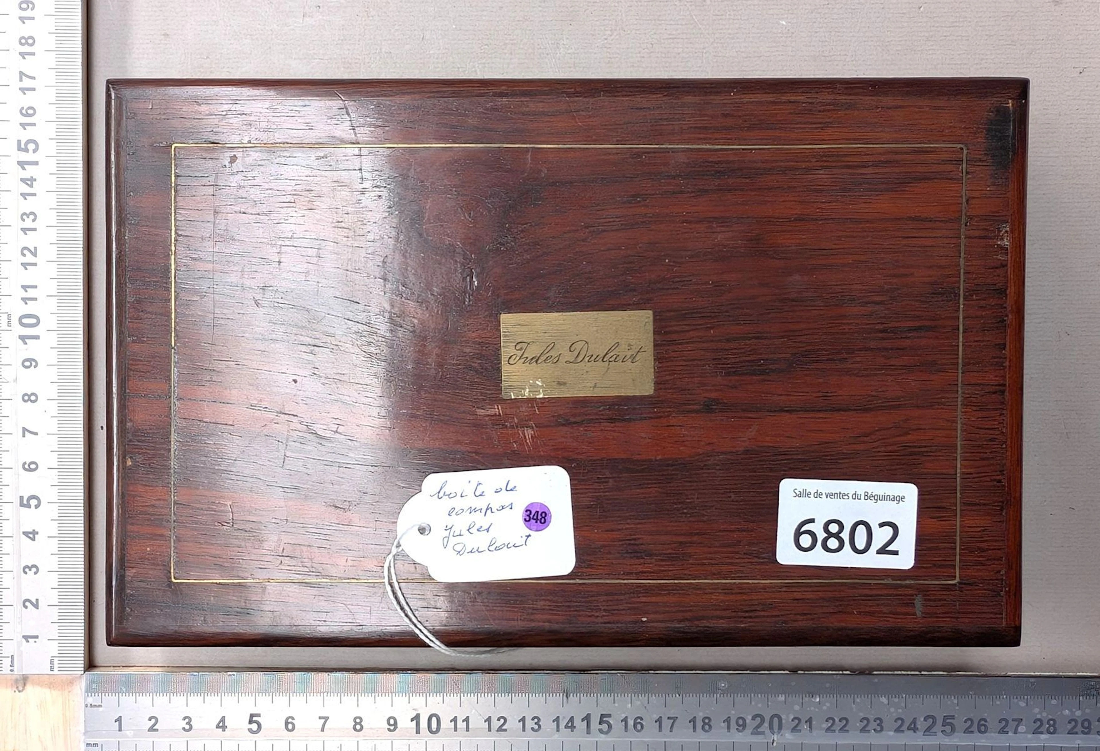 1 JULES DULAIT compass case—see photos for dimensions and condition