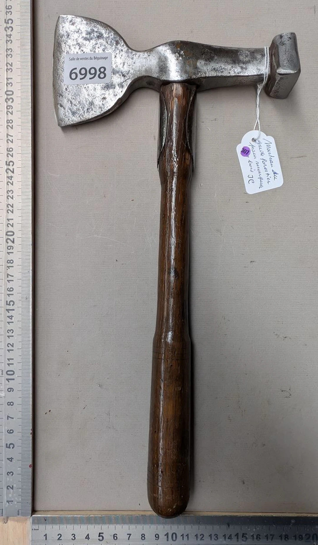 1 antique J.C. forester's hatchet for marking timber—see photos for
