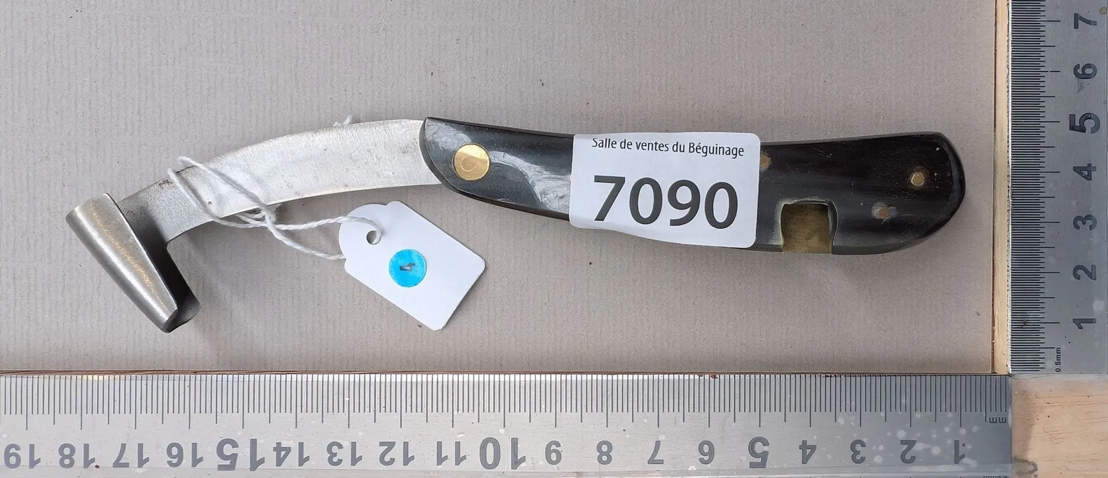 Forester's claw with horn handle (folding) - See photos for dimensions
