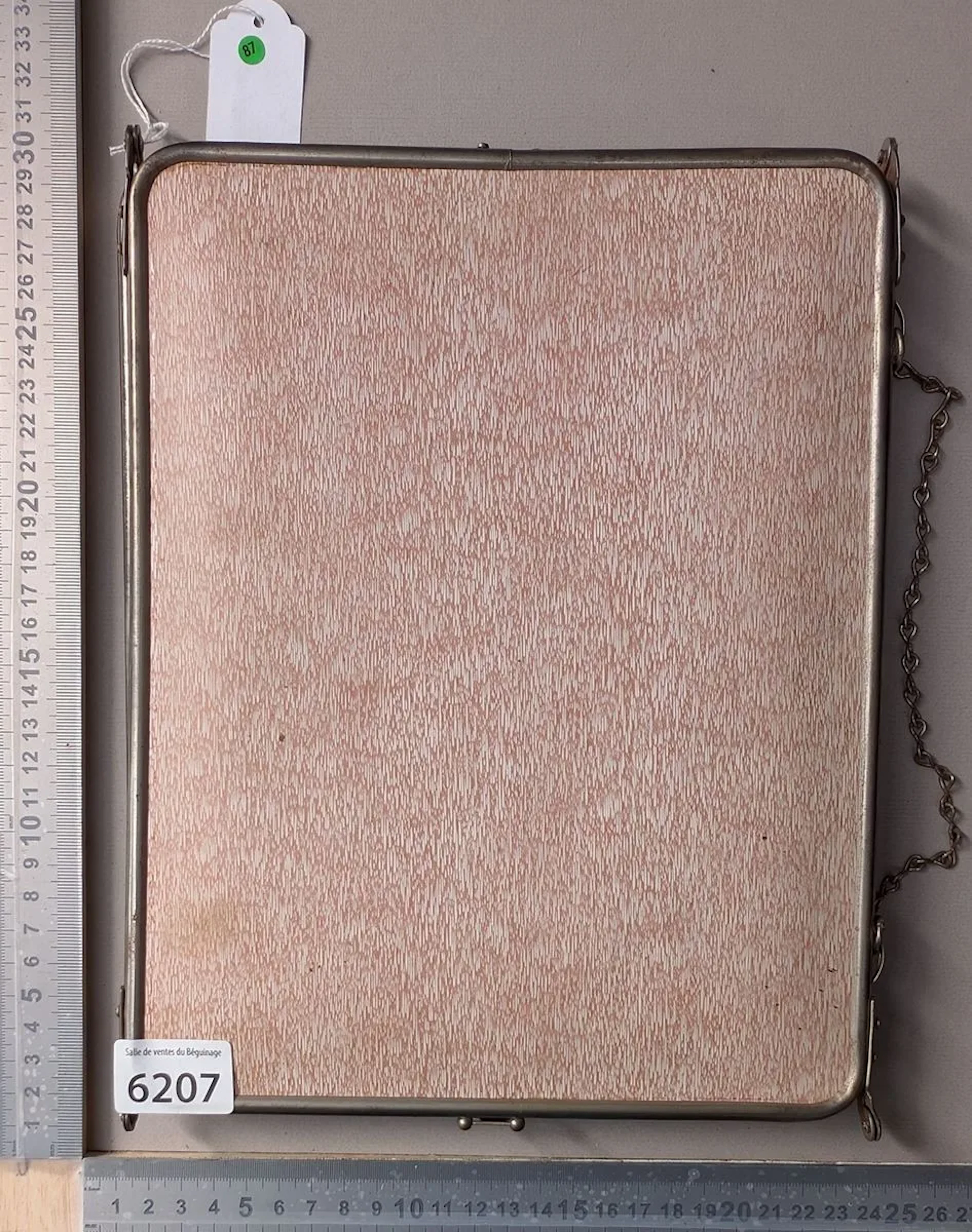 Triptych travel mirror for barbers—see photos for dimensions and condition