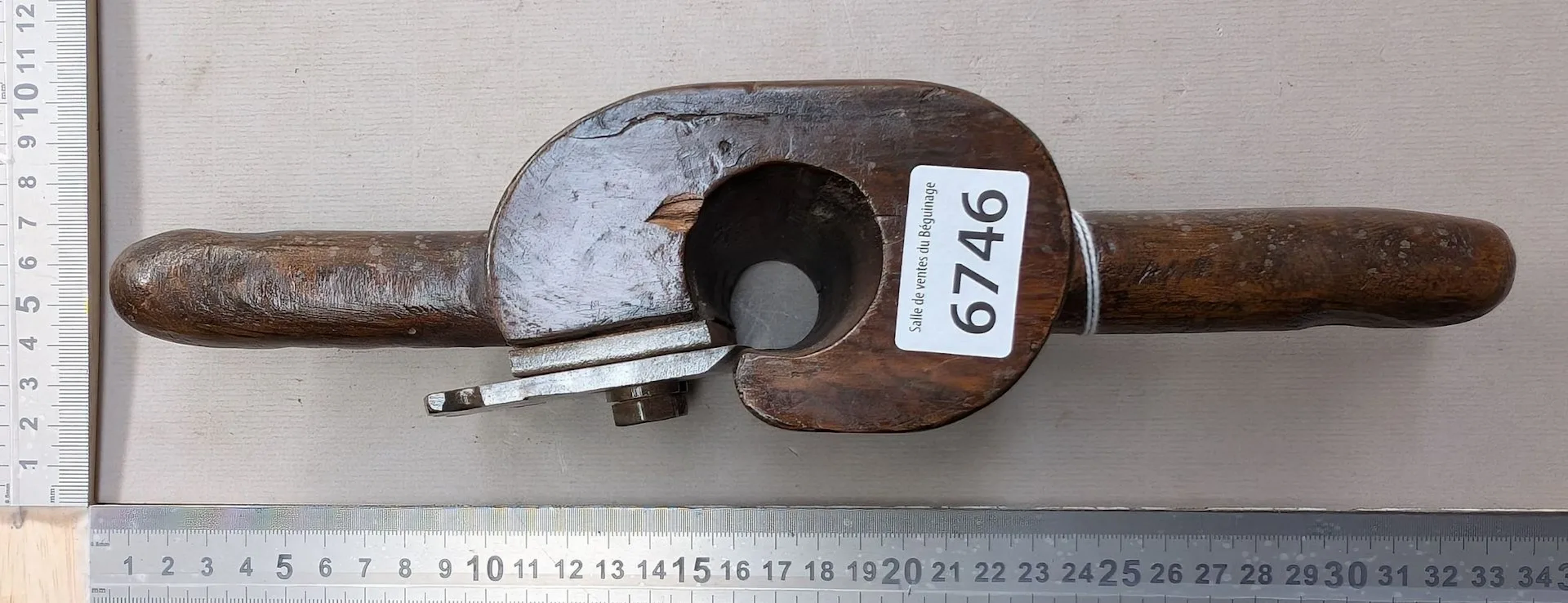 1 very old plane used for making handles—see photos for dimensions