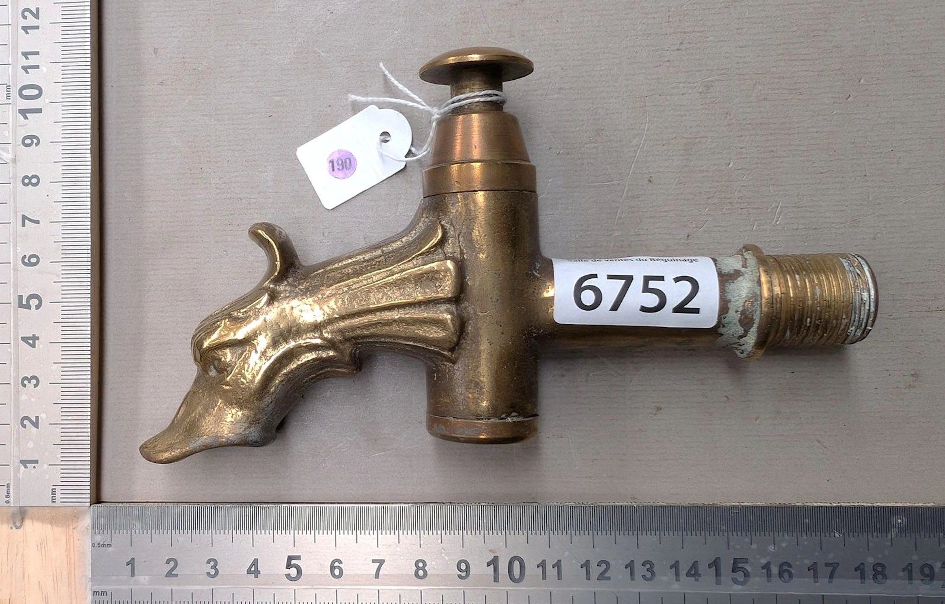 1 beautiful bronze faucet—see photos for dimensions and condition