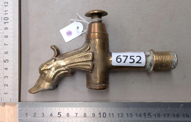 1 beautiful bronze faucet—see photos for dimensions and condition