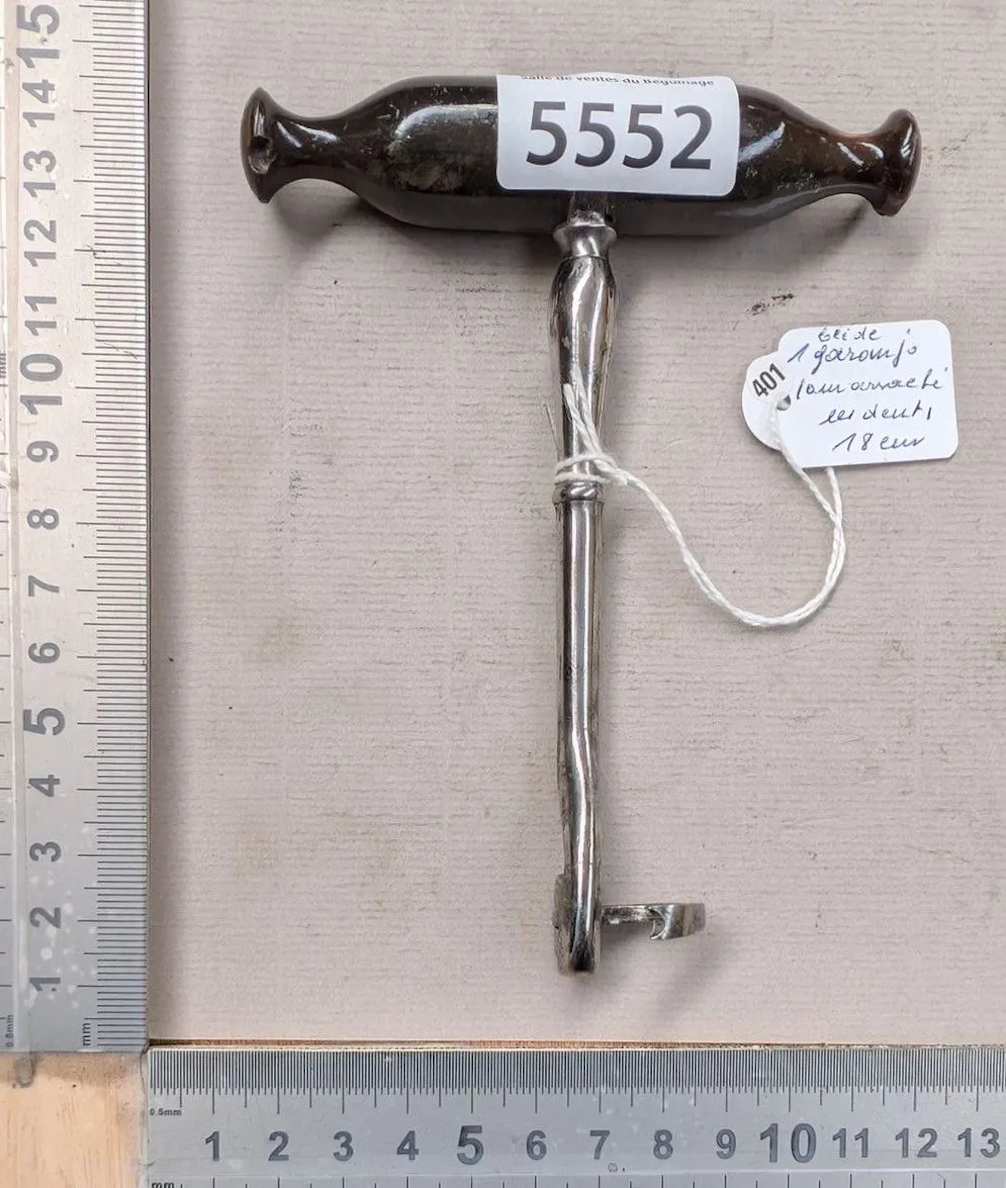 An antique GARENGEOT dental tool, 18th century—see photos for dimensions