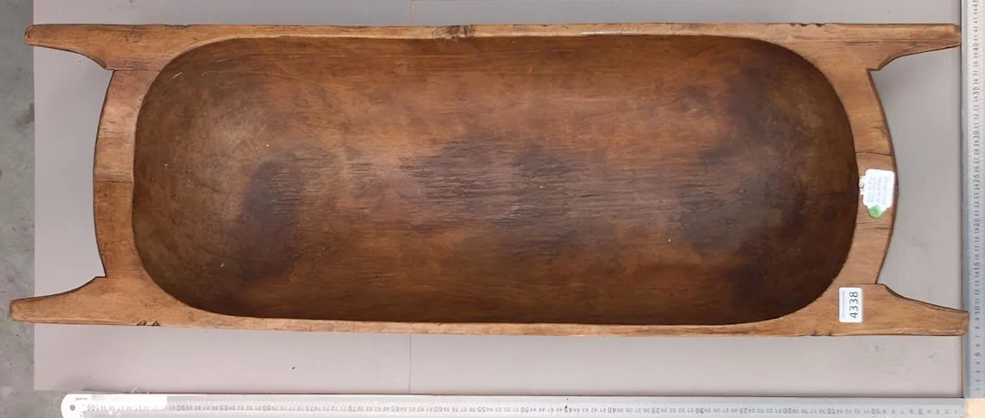 Wooden angel, 96 cm x 32 cm, 19th century—see photos for dimensions