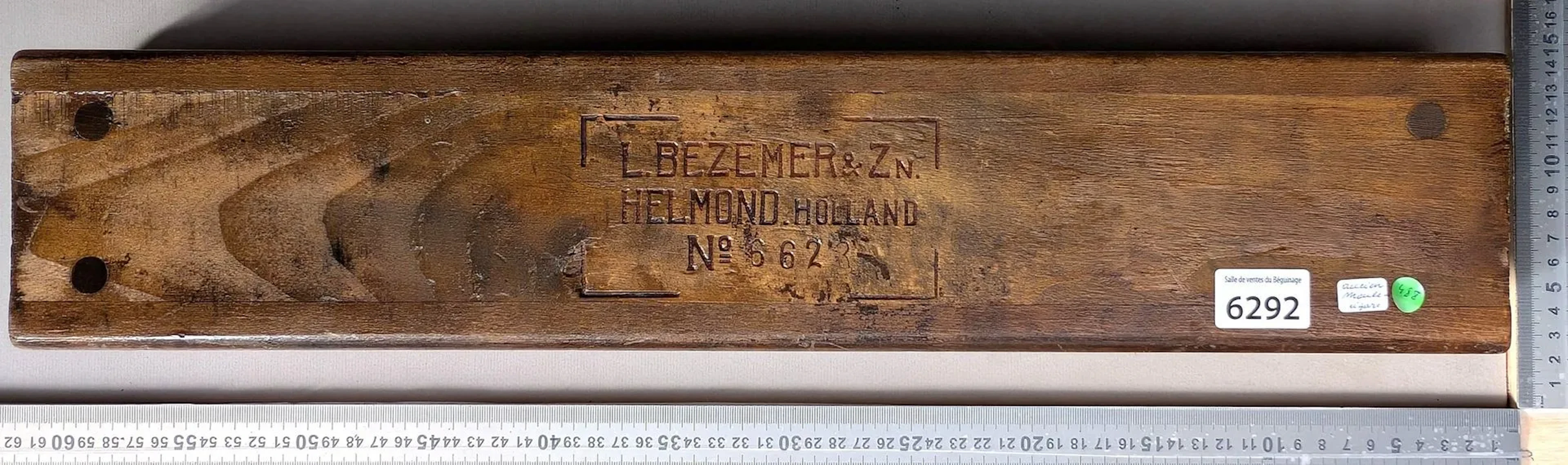 Antique cigar mold—see photos for dimensions and condition