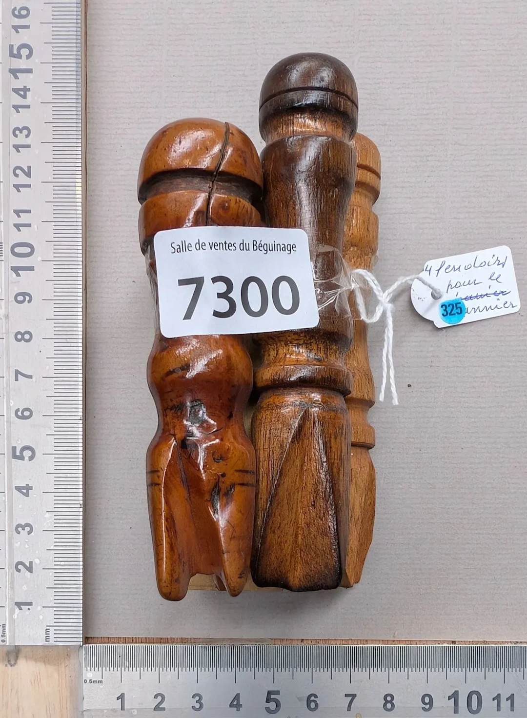 4 basket-weaving tools—see photos for dimensions and condition