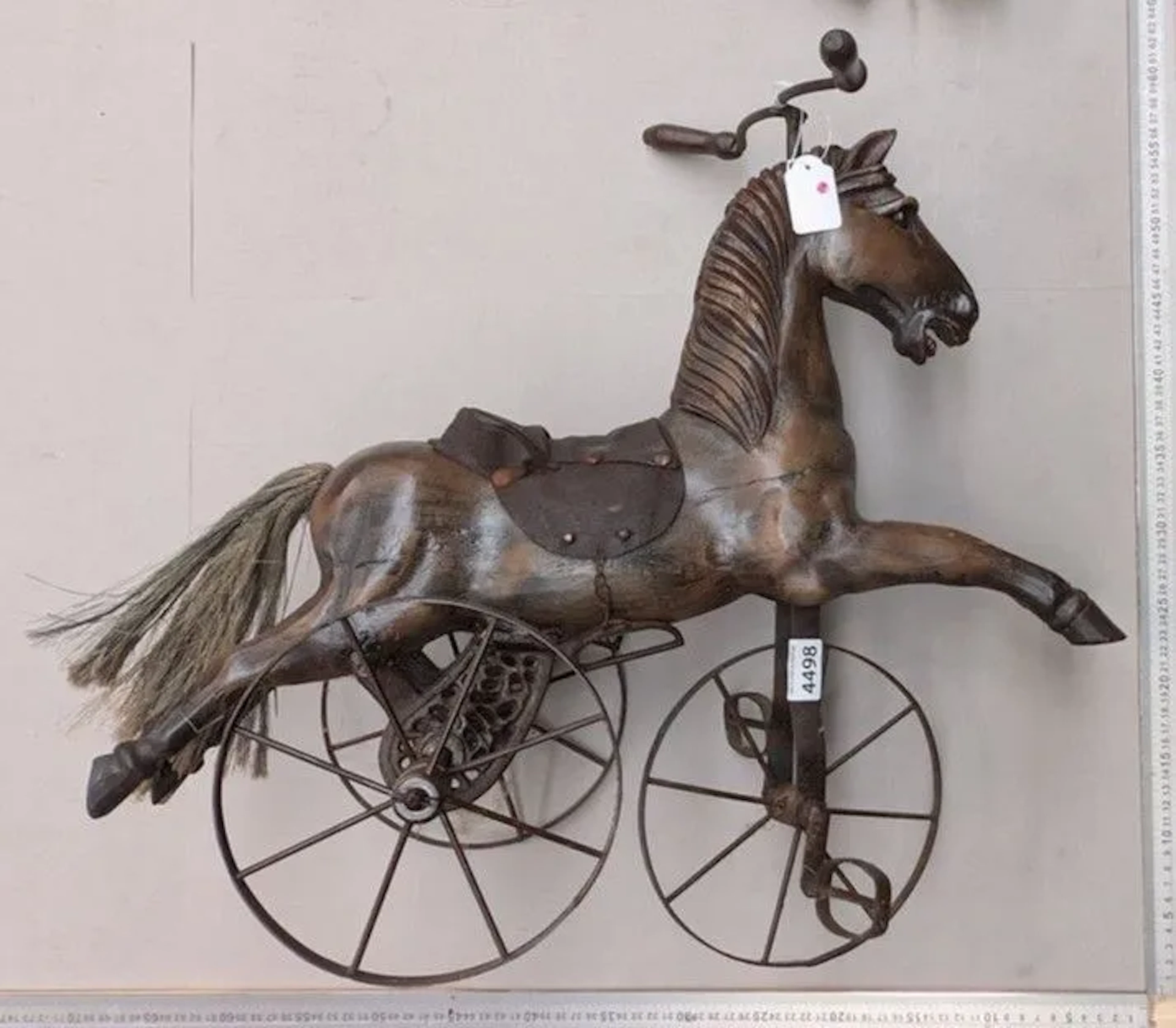 Horse on a Bicycle - See photos for dimensions and condition