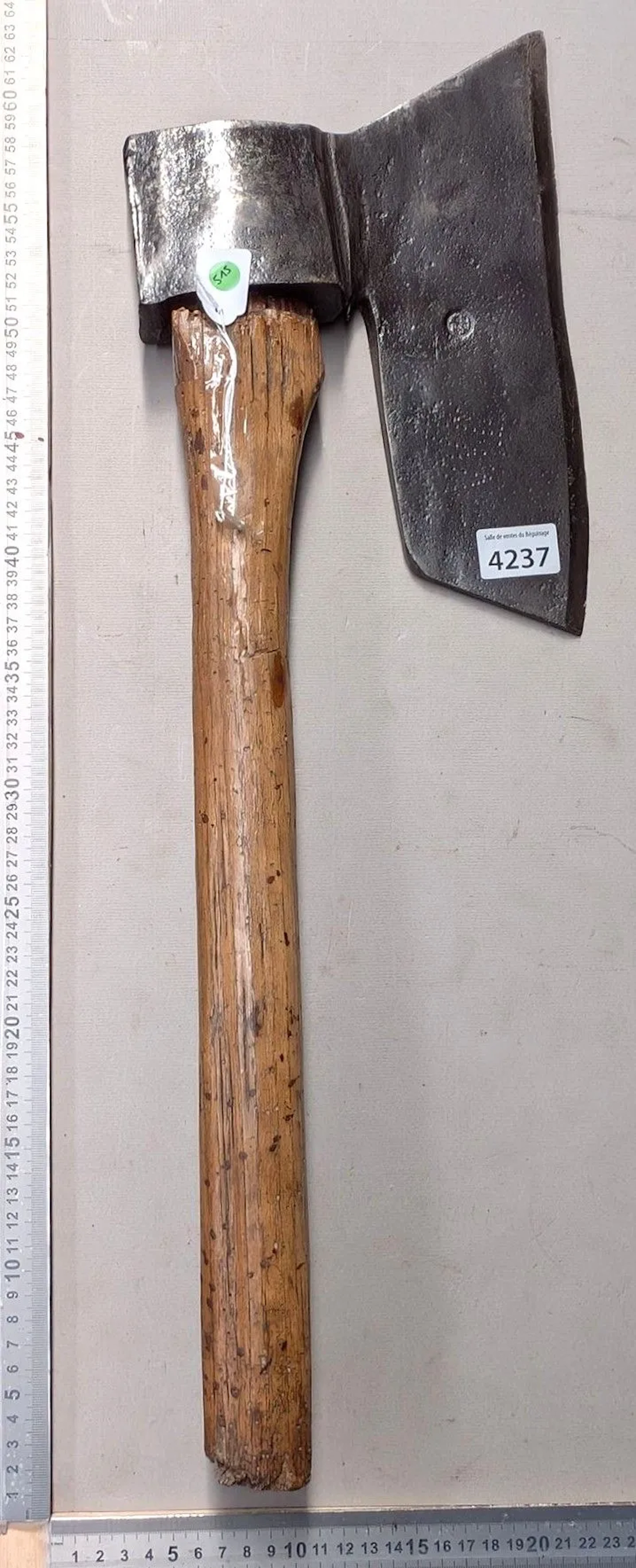 1 carpenter's axe—see photos for dimensions and condition
