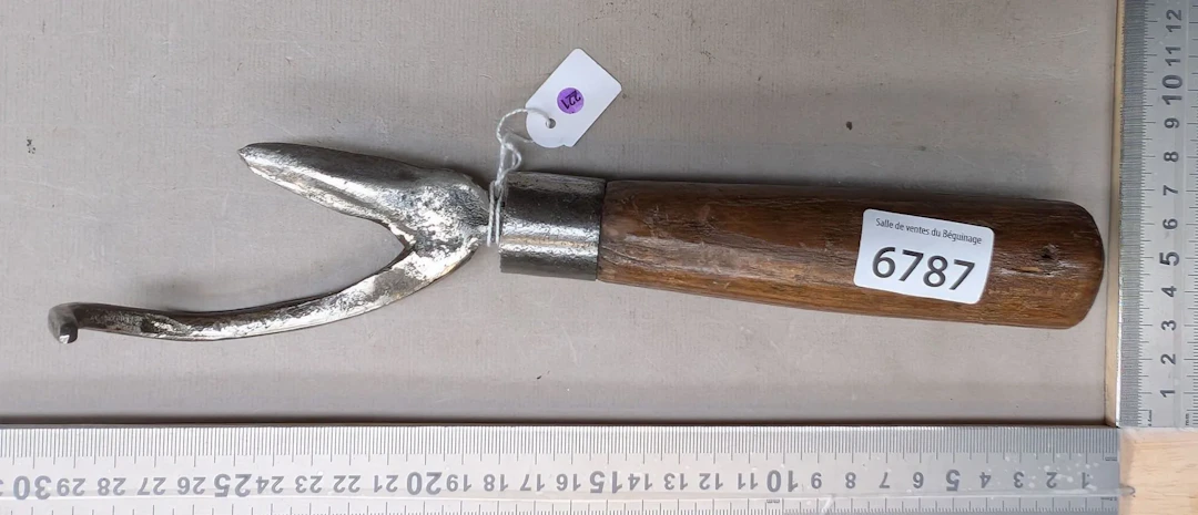 Antique thrush-trapping tool—see photos for dimensions and condition