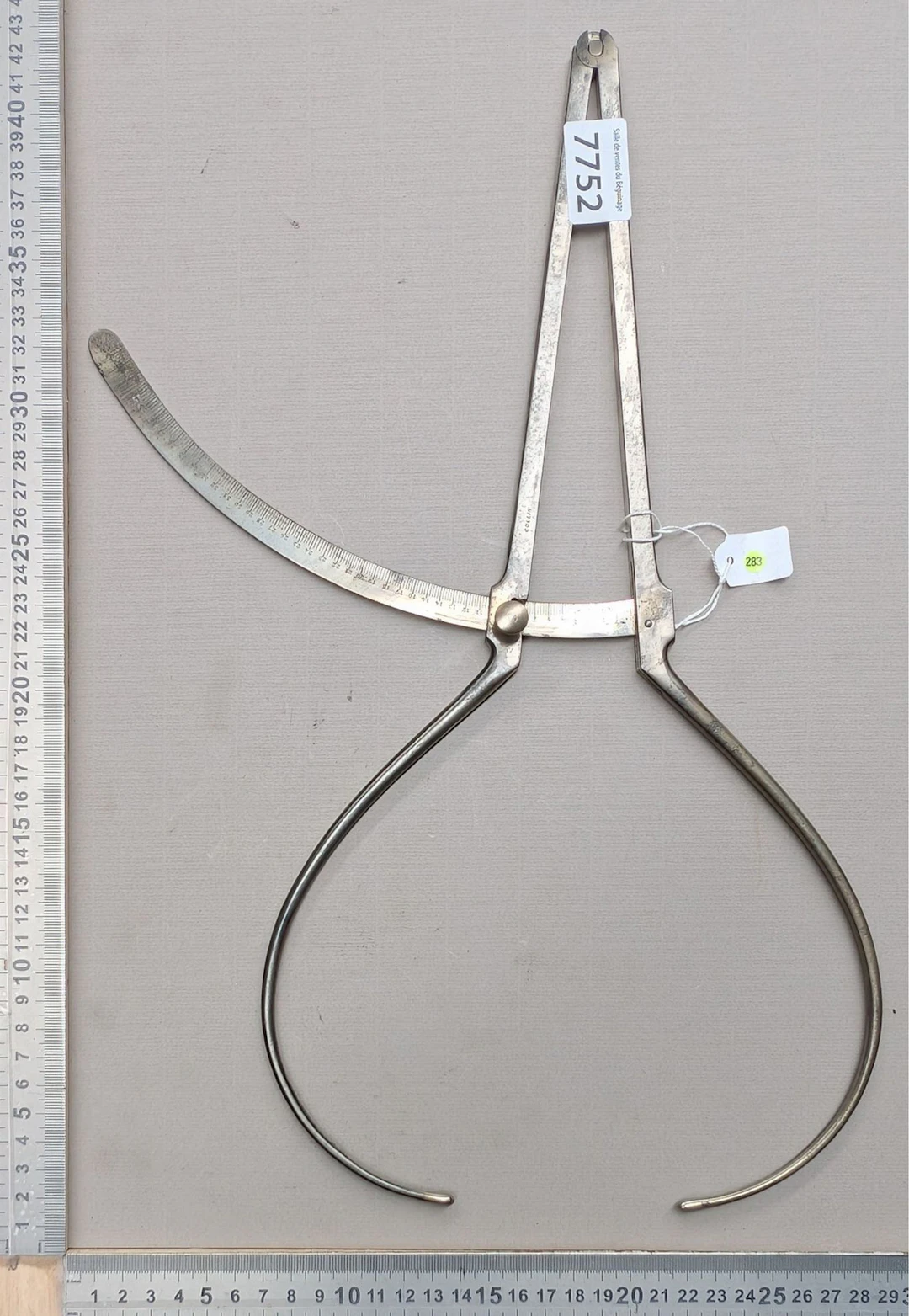 Antique COLLIN graduated thickness gauge—see photos for dimensions