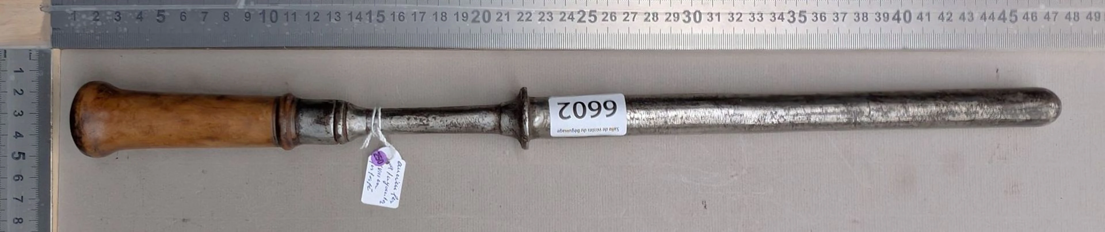 1 antique 18th-century wrought-iron pipe fitting - See photos for