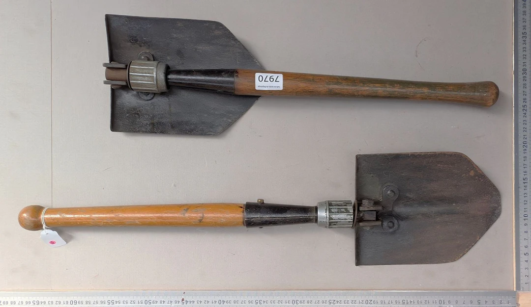 2 antique ice axes—see photos for dimensions and condition