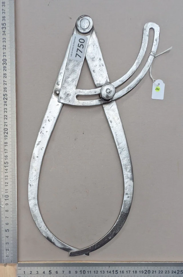 Antique 18th-century special-purpose thickness gauge—see photos for