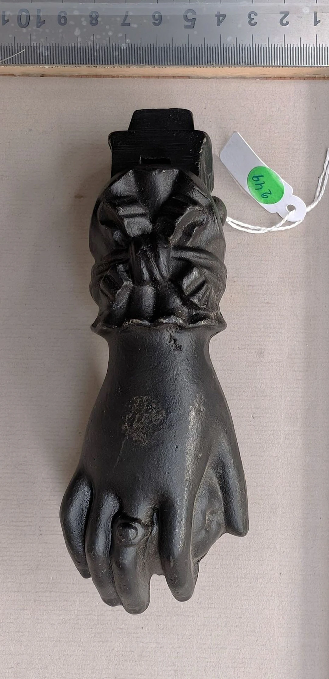 A door knocker—see photos for dimensions and condition