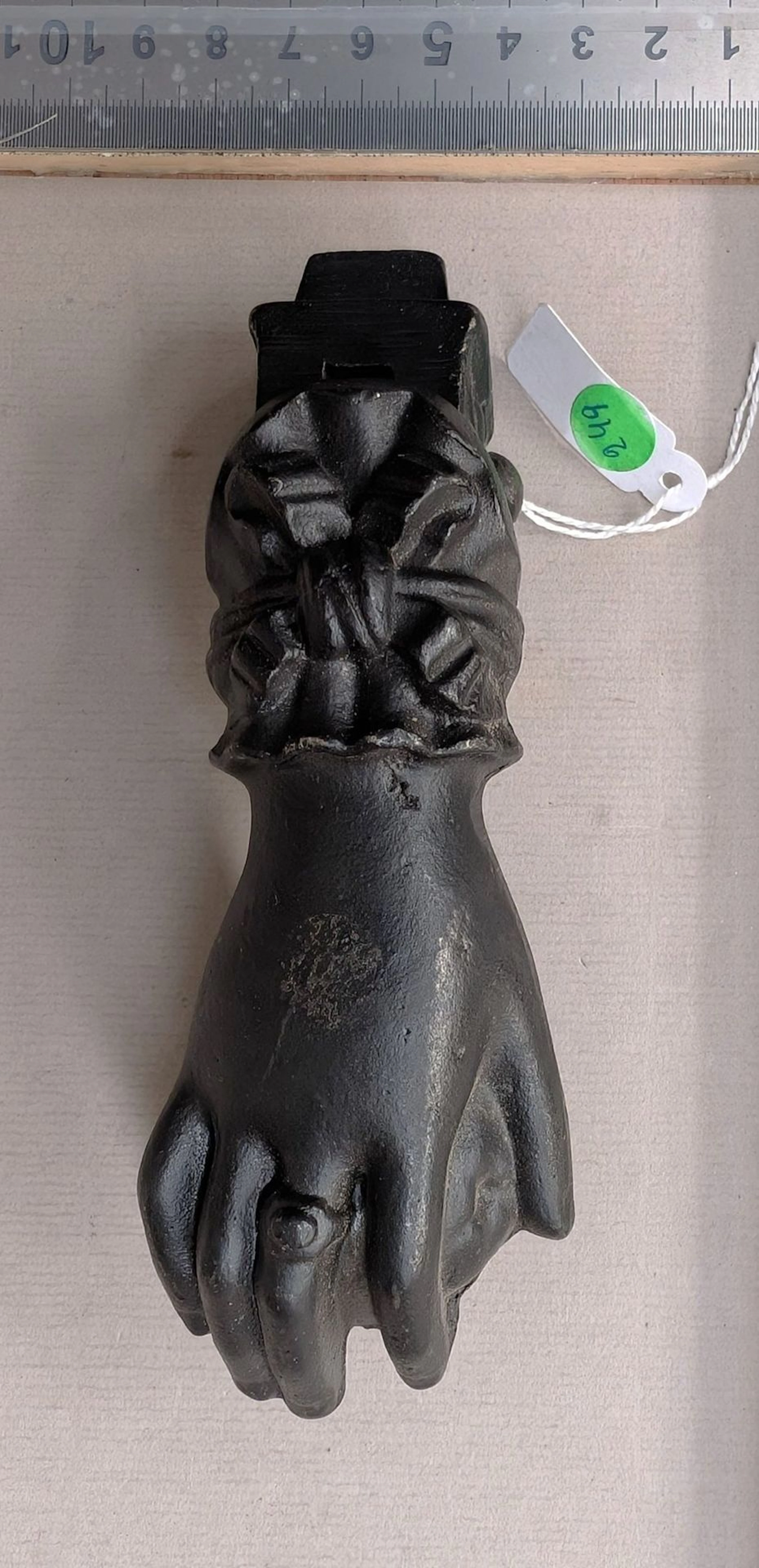 A door knocker—see photos for dimensions and condition