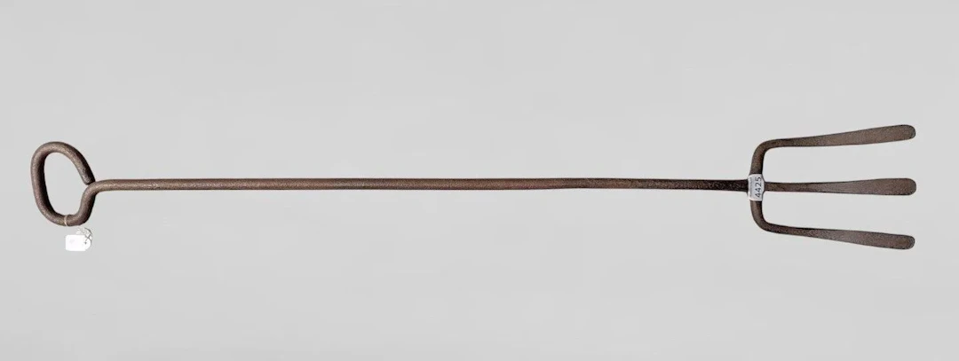 Antique charcoal fork—see photos for dimensions and condition