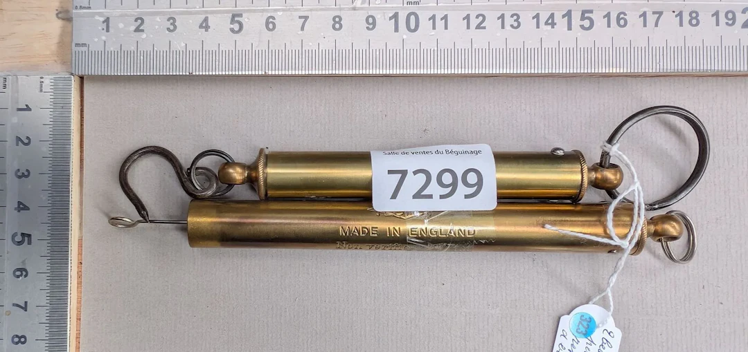 2 beautiful coil-spring weights—see photos for dimensions and condition