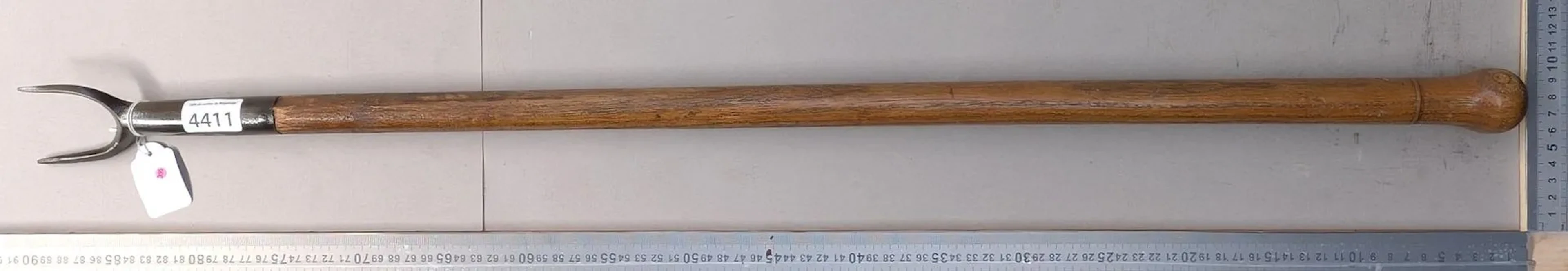 Antique mailman's cane—see photos for dimensions and condition