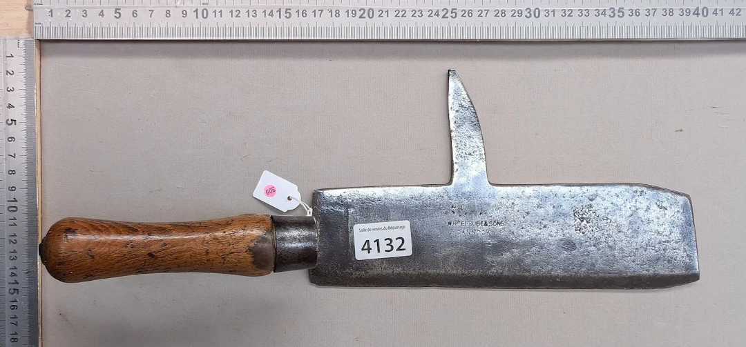 Slate-cutting tool—see photos for dimensions and condition