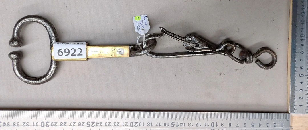 1 nose clip with a small tag for livestock—see photos for dimensions
