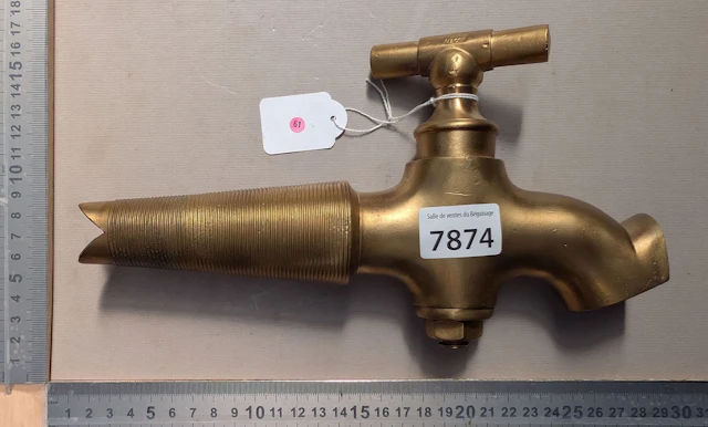 Antique bronze faucet—see photos for dimensions and condition