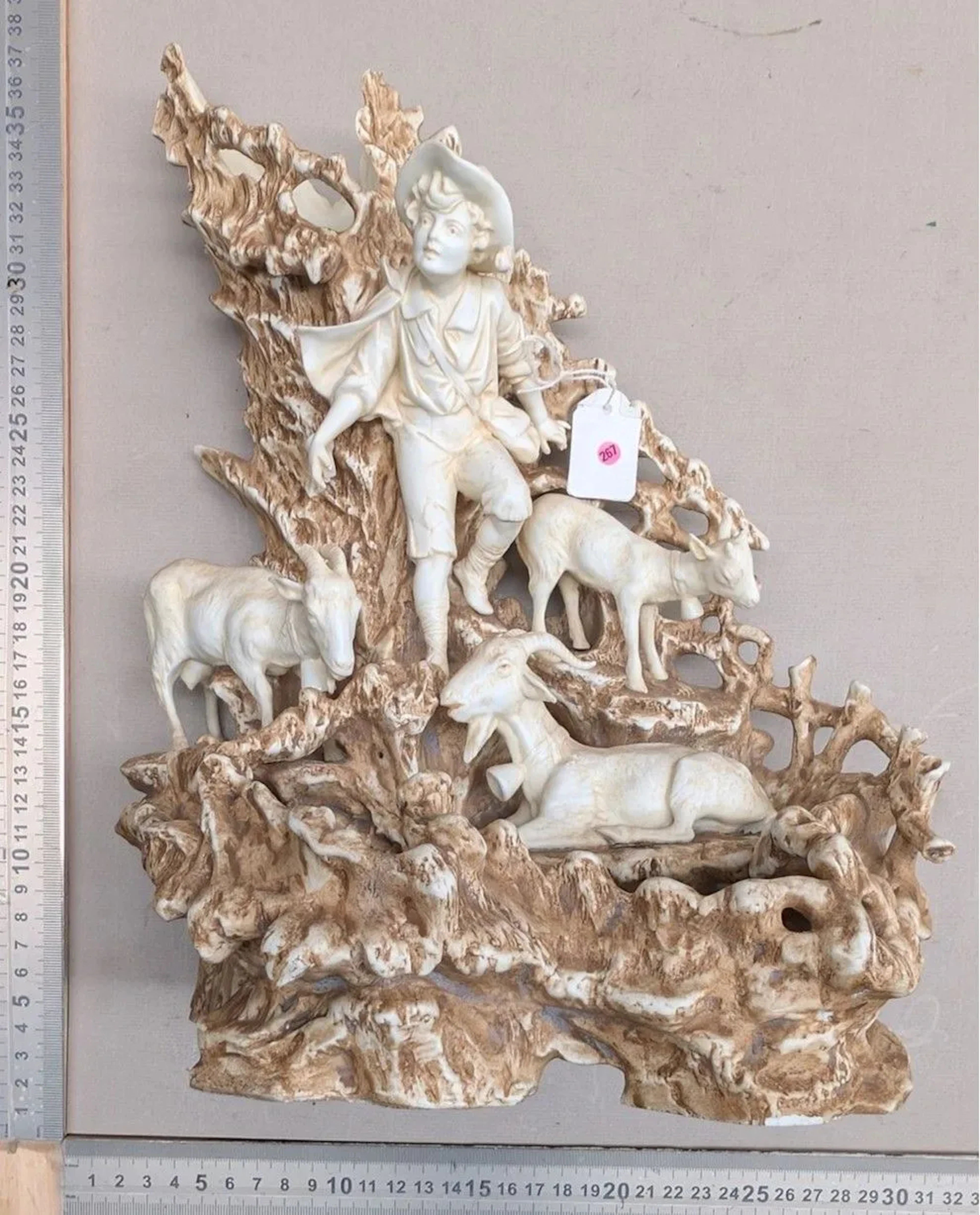Very nice goat-shaped ornament—see photos for dimensions and condition