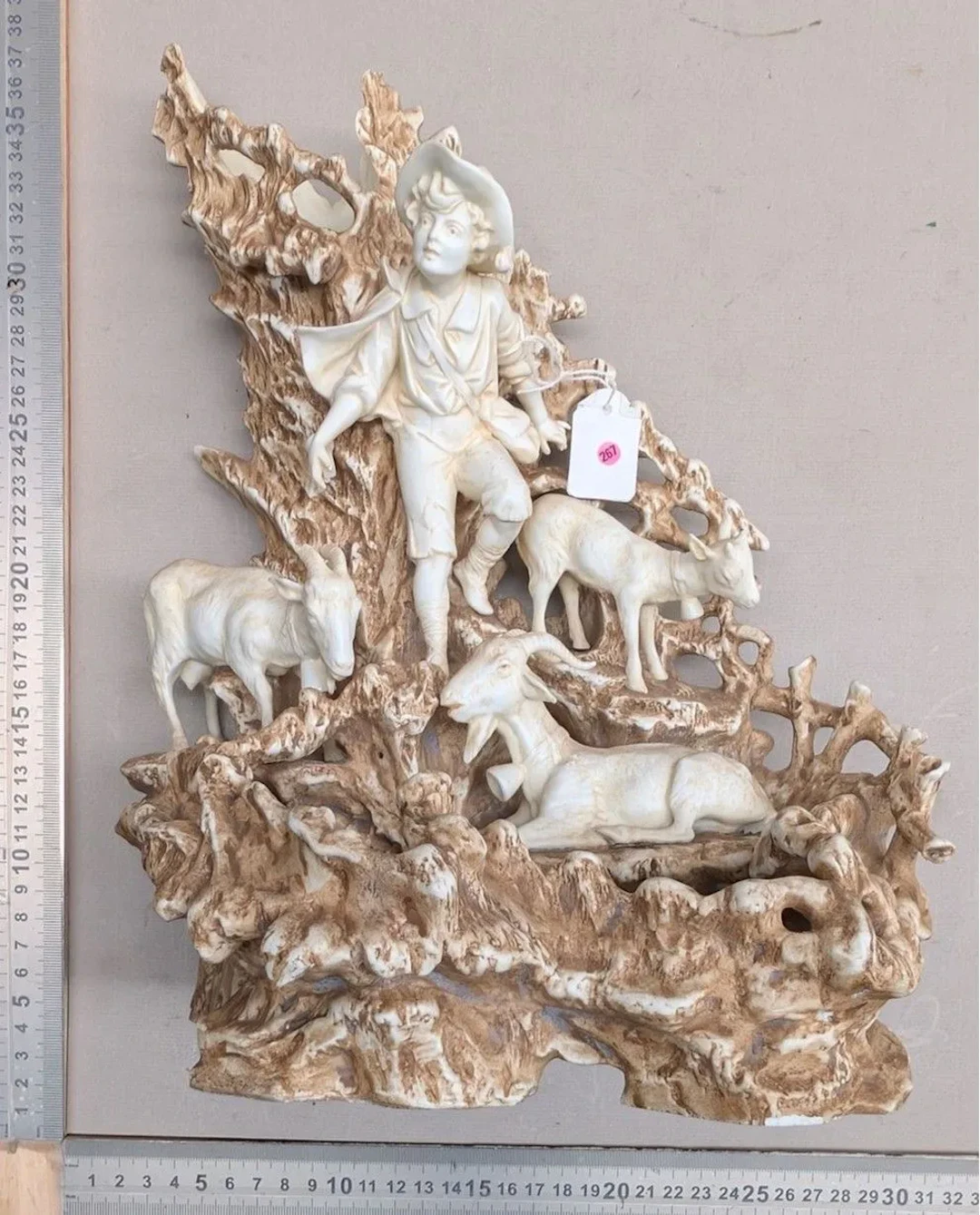 Very nice goat-shaped ornament—see photos for dimensions and condition
