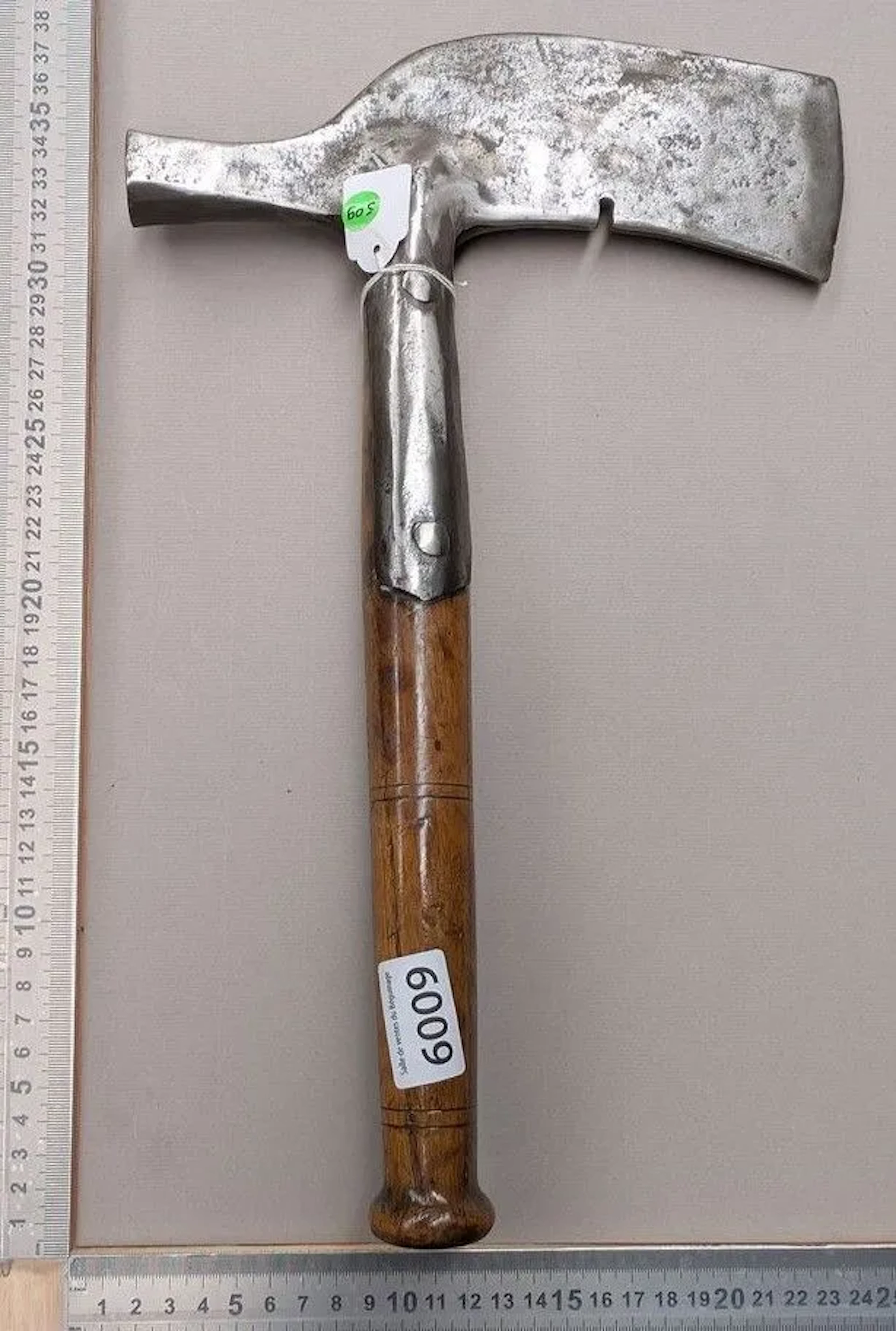 1 slate-cutting axe—see photos for dimensions and condition