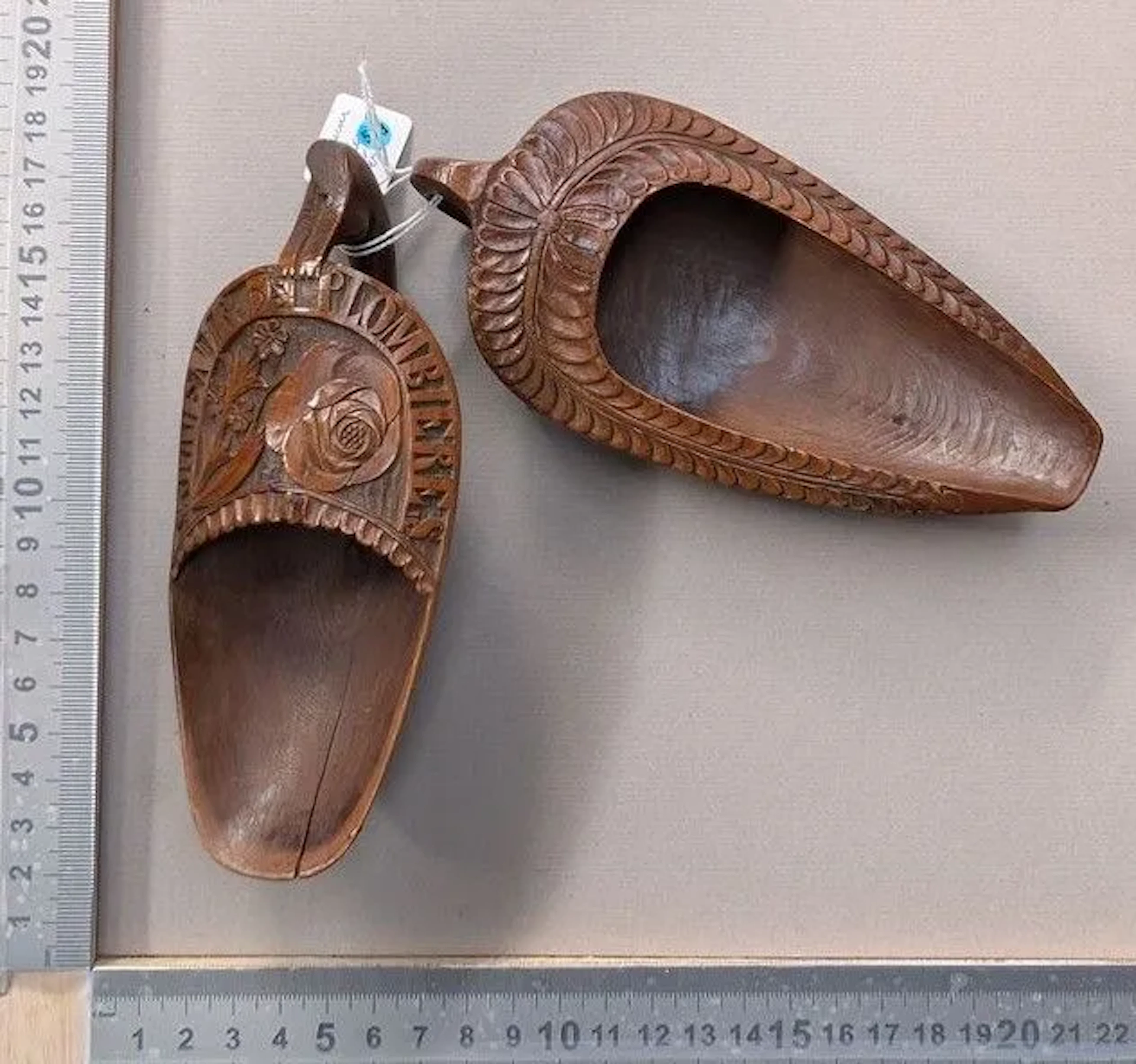 2 lead-lined souvenirs—see photos for dimensions and condition