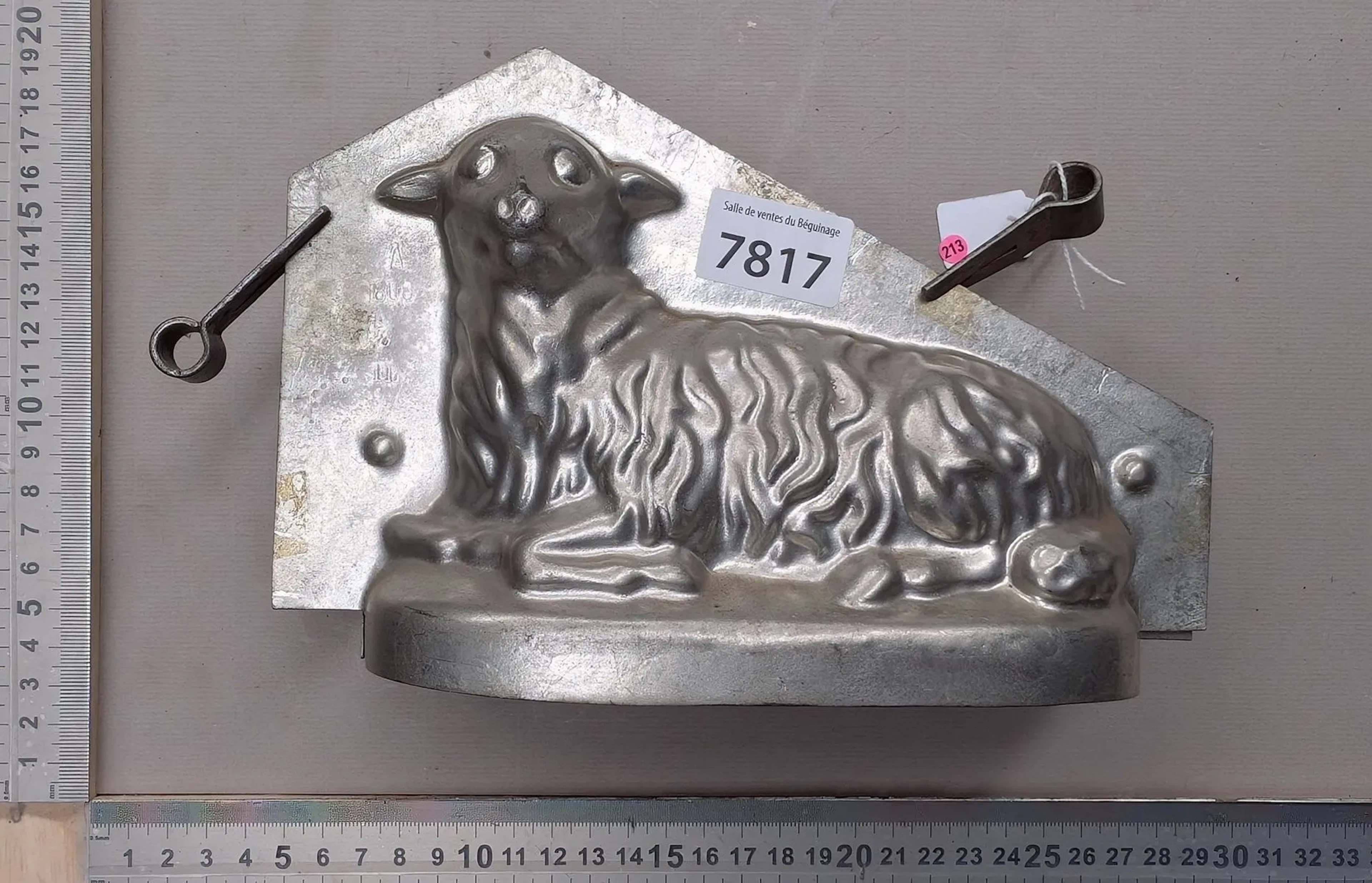 An Easter lamb ice cream mold—see photos for dimensions and condition