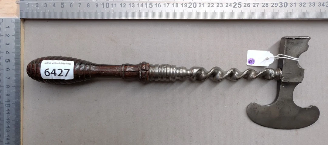 1 antique sugar axe—see photos for dimensions and condition