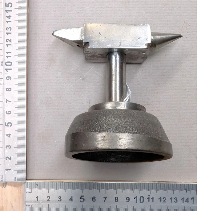 Antique watchmaker's anvil—see photos for dimensions and condition