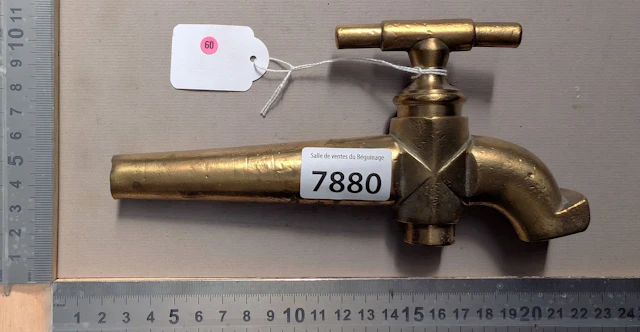 Antique bronze faucet—see photos for dimensions and condition