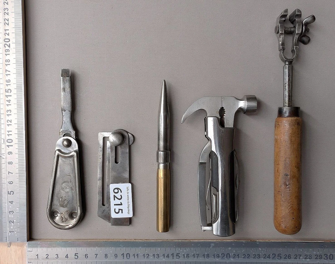 Set of 5 different pieces—see photos for dimensions and condition
