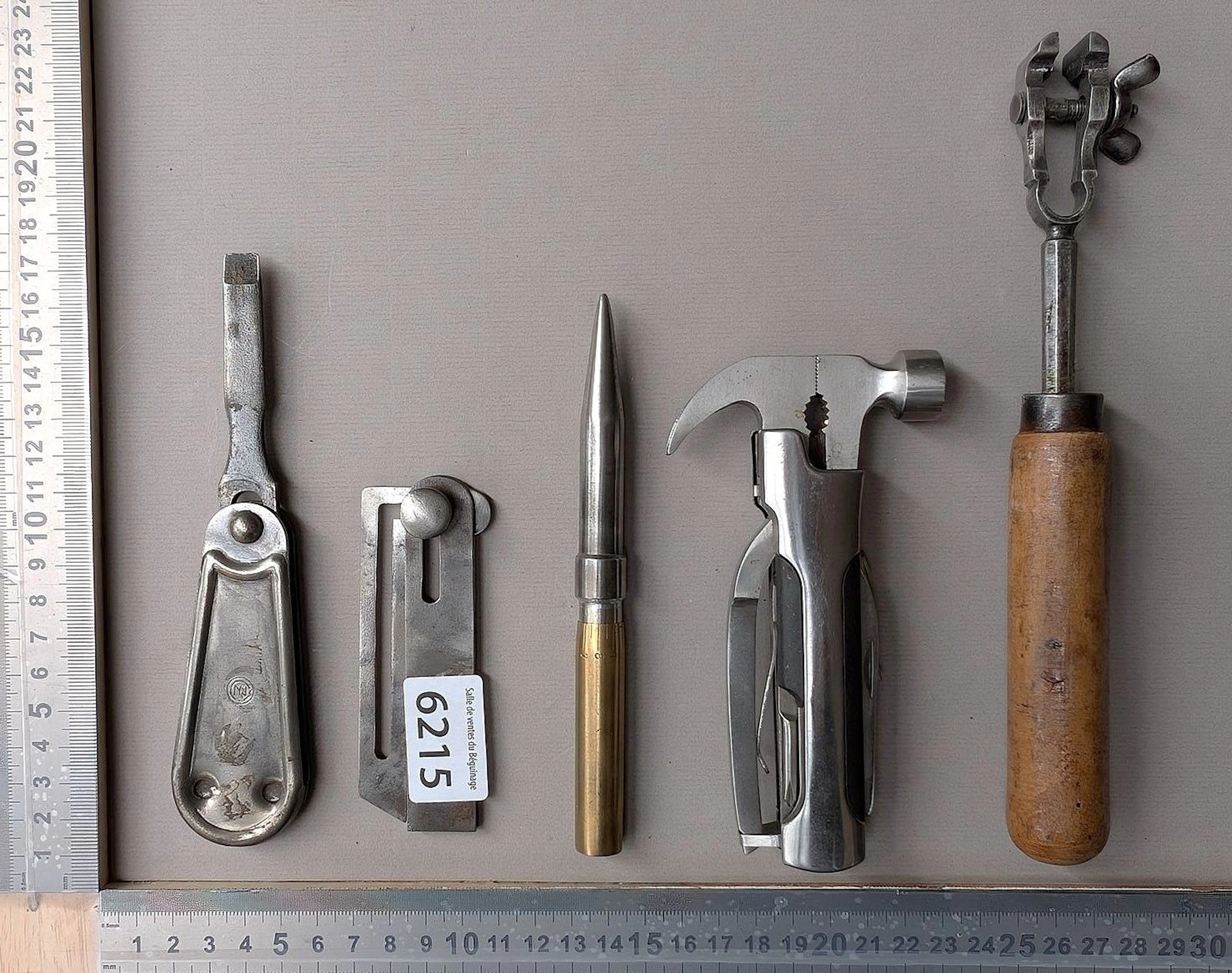 Set of 5 different pieces—see photos for dimensions and condition