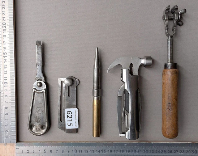 Set of 5 different pieces—see photos for dimensions and condition