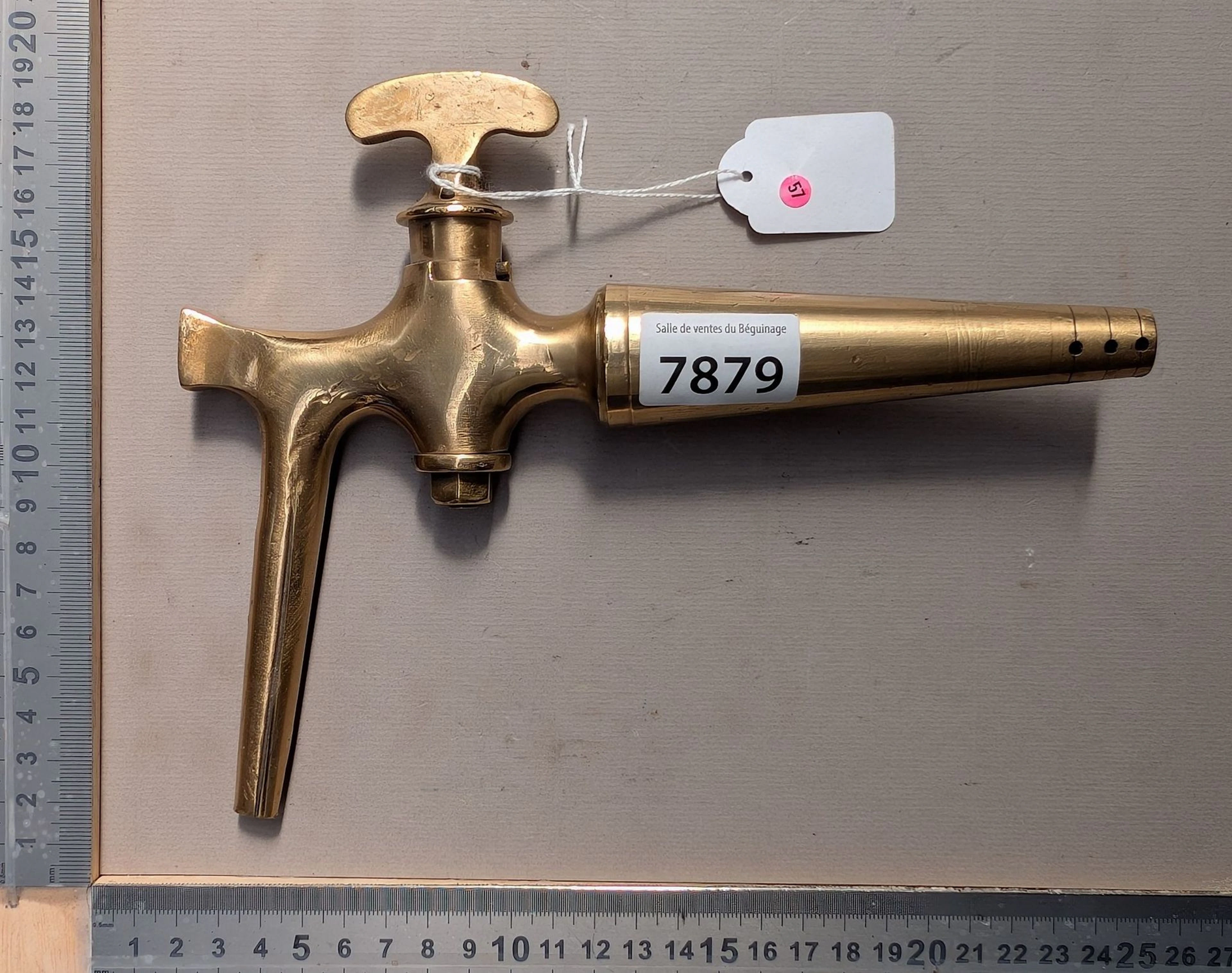 Antique bronze faucet—see photos for dimensions and condition