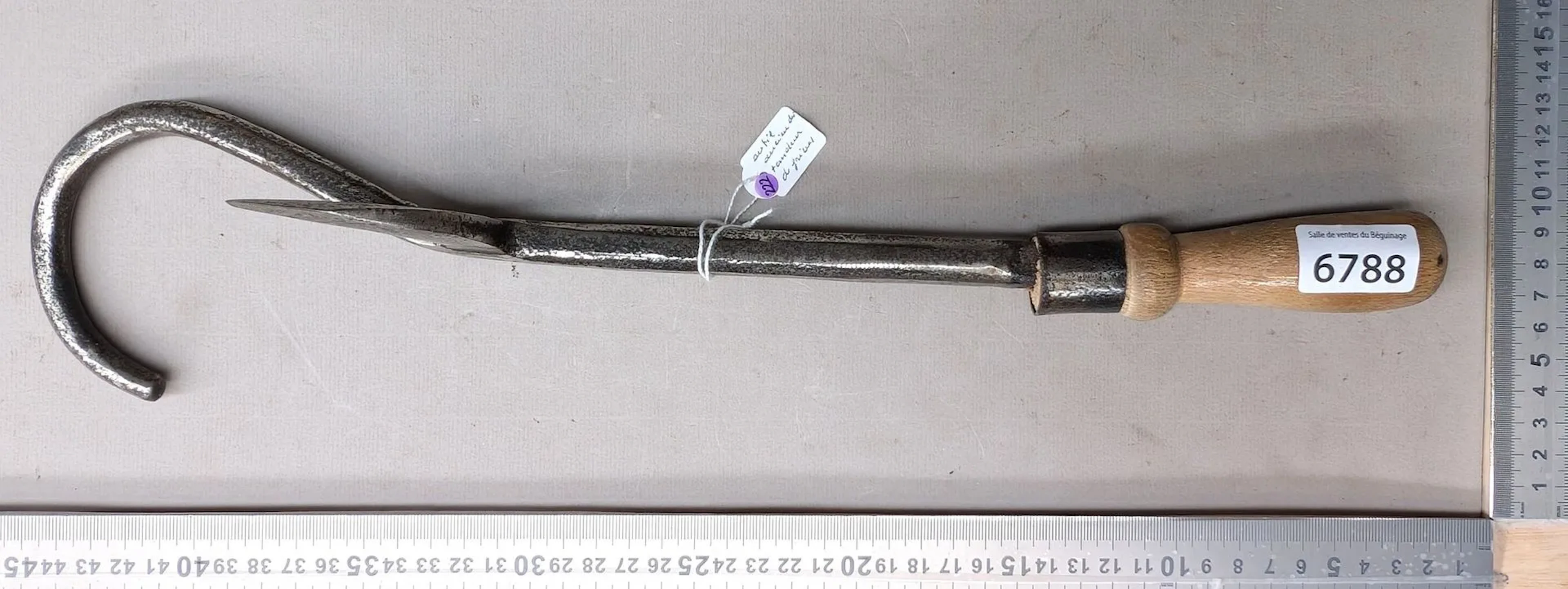 Antique thrush-trapping tool—see photos for dimensions and condition