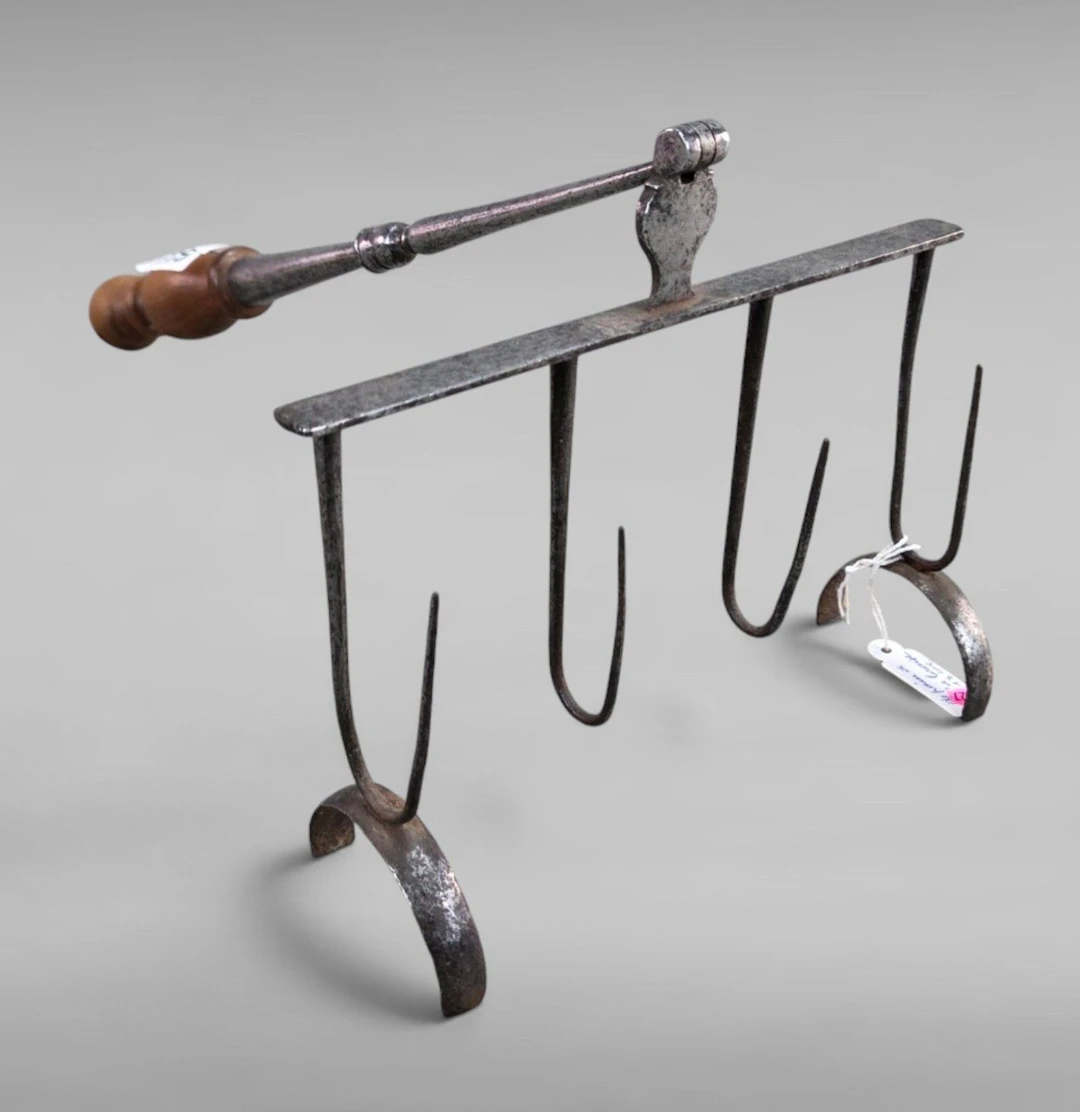 18th-century bread rack—see photos for dimensions and condition
