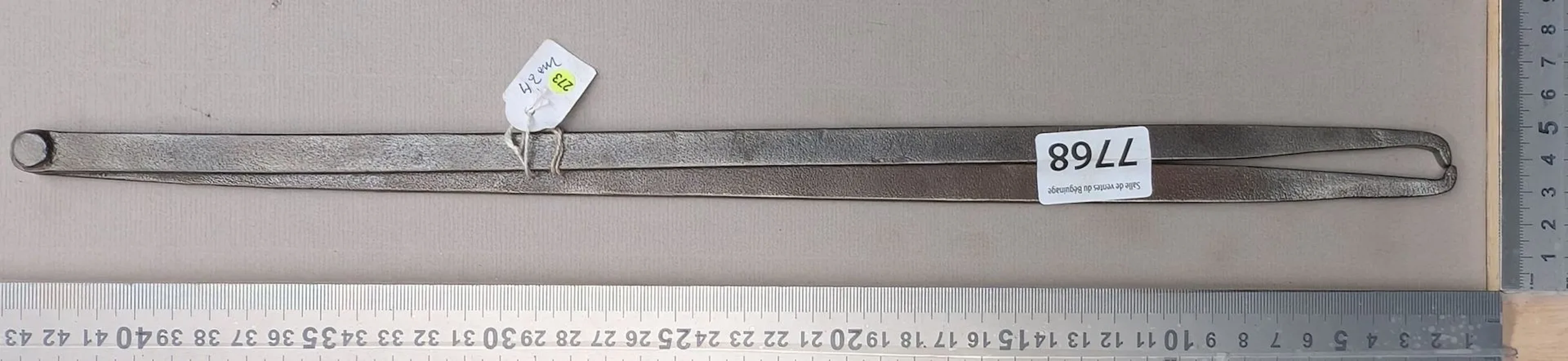 Large antique wrought-iron compass from the 18th century—see photos